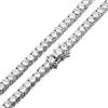 Epinki Collane Uomo Donna Catena 45 CM, Catena da Tennis 4MM Zirconi Argento Collana in Placcato Argento Choker