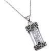MYSTIC JEWELS by Dalia - Mezuzah con collana in argento sterling 925, Cristallo