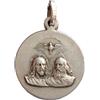 I G J MEDAGLIA DELLA SANTISSIMA TRINITA' IN ARGENTO MASSICCIO 925
