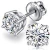 jiamiaoi Orecchini Uomo Diamanti Zirconi Argento Diamante Orecchino Uomo Donna Con Zirconi Argento 18K Oro Placcata Orecchini Donna A Vite