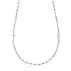 Aka Gioielli® - Collana Rosario Girocollo in Argento 925 con Medaglia Madonna Miracolosa e Croce per Donna e Uomo