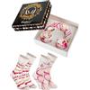 Rainbow Socks - Headphones Socks Box - 2 Paia Di Calze A Forma Di Cuffie - Un Regalo Per Un Musicista - Calze Bianche E Nere Per Donna E Uomo-Taglie 36-40