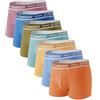 Separatec Pacco da 7 Boxer da Uomo Multicolori Traspiranti Morbido Cotone Intimo Uomo con Doppia Custodia di Sostegno