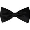 TigerTie papillon di seta - nero uni