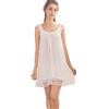 Flwydran FLaydigo Camicia da Notte,Bianca da Donna, Camicia da Notte vittoriana Senza Maniche in Cotone da Donna