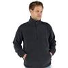 Style It Up Giacca in pile con cerniera intera, unisex, calda felpa con tasche, casual e intelligente, versatile, Mezza Zip - Navy, XL