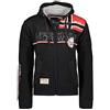 Geographical Norway FAPONIE Men - Felpa Cappuccio e Tasca a Canguro da Uomo - Felpa con Logo da Uomo - Felpa Cappuccio a Manica Lunga e Calda - Sport Hoodie Casual Heather (Nero M)