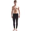 Jasmine Silk, pantaloni termici da uomo in pura seta, colore nero Nero Large