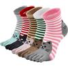 PUTUO Calzini Donna con Dita Separate in Cotone Morbide e Calde per Casual e Sport - 4/5 Paia