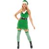 Fun Shack Costume Elfo Donna Natale - Vestito Elfa per Carnevale, Abito Tradizionale per Feste, Compleanni e Party, S