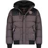 Geographical Norway Volva Men - Giacca Invernale Autunnale Uomo - Fodera Calda Per Cappotto - Giacca Vento A Maniche Lunghe - Abito Ideale Per Uomini Casual (Grigio scuro XL)
