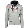 Geographical Norway Gutta Men - Felpa da Uomo con Cappuccio e Tasca a Canguro - Felpe con Logo da Uomo - Felpa con Cappuccio a Maniche Lunghe (Blu_Marino S)