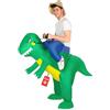 Morph Costume Dinosauro Cavalcabile Adulto, Costume Halloween Verde