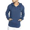 RED BRIDGE Maglia di Lino da Uomo Felpa con Cappuccio Design Tunik Hooded Blu M