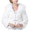 Icegrey Donna Morbido Coprispalle Nuziale Stile Bolerino da Sposa in Ecopelliccia Scialle Per Feste Matrimoni Blanco