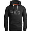 Grin&Bear Felpa con Cappuccio con Stampa Logo da Uomo Nero L GEC704