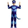 Funidelia | Costume di Gatto Boy Pj Masks UFFICIALE per bambino taglia 7-9 anni Cartoni Animati, Gattboy, Gufetta, Geco - Multicolore