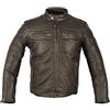 MAGOMA Harlem, Giacca in pelle A++ con protezioni da moto Uomo, Brown, S
