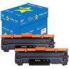 alphaink 5 Risme A4 2.500 fogli 75gr + 2 Toner Compatibili con HP 44A CF244A 1000 Copie per HP LaserJet Pro M15 M15a M15w M16 M16a M16w M17 M17a M17w HP LaserJet Pro MFP M28 M28a M28w M29 M29a M29w