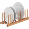 Zeller 25278 Supporto per Piatti, Bambú, Beige, 34x12.5x12 cm