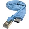 DSD TECH SH-RJ45P Cavo da USB a console con chip PL2303GT per router Cisco Switch 1.8M / 5.9FT