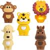 BORLTER CLAMP Chiavetta USB da 16 GB Confezione da 5 Pezzi, Pen Drive Scheda di Memoria con Stile Animale Carino, Regalo per Studenti e Bambini