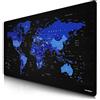 TITANWOLF - Grande Tappetino Mouse da Gioco - XXXL Oversize Mousepad - Dimensione 1200x600mm - XXL Formato Oversize da scrivania e Tavolo - per Mouse e Tastiera - Mappa del Mondo