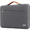 TECOOL 16 Pollici Custodia PC Portatile per MacBook Pro 16 M3 M2 M1 2013-2019, 16'' ASUS Vivobook 16, Lenovo ThinkBook 16, Dell Inspiron 16, Matebook 16 Custodia Protettiva Borsa, Grigio scuro