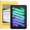 Gerutek 2-Pack Pellicola Protettiva per iPad Mini 6 Generazione 8,3 pollici 2021, A2567/A2568/A2569 Vetro temperato per iPad Mini 6a Generatione [Ultra Trasparente] [Anti-graffio] [Senza Bolle] [9H]