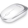 OMOTON Mouse Bluetooth Compatibile con iPad/iPhone,MacBook,iOS,Windows, Android e Linux, Piatto e Silenzioso, Sottile e Leggero, per Notebook/Tablet/Smartphone Bluetooth-Bianco