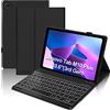 JADEMALL Custodia Tastiera per Lenovo Tab M10 Plus 10.6 3rd Gen 2022, Italiana QWERTY Tastiera Bluetooth Retroilluminata Wireless per Lenovo Tab M10 Plus 10.6 3th Gen TB-125F/128F, Nero