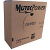 MutecPower - 100m CAT5E Solido UTP Cavo di Rete Ethernet CCA - 24 AWG 350 MHz Grigio 100 Meter