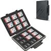 JJC Custodia per schede di memoria con 45 scomparti, resistente all'acqua, per SD, Micro SD/TF, CFexpress tipo A, CFexpress tipo B, XQD - porta schede SD