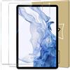 GiiYoon 2 Pezzi Pellicola Protettiva Compatibile con Samsung Galaxy Tab S7/S8 11 pollici (SM-T870/T875/X700/X706), Vetro Temperato Protezione Schermo [Durezza 9H] [Anti graffio] [Senza Bolle]