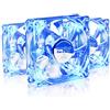 AABCOOLING Super Silent Fan 8 Blue LED - Una Silenziosa e Molto Efficiente 80mm Ventola LED, Ventilatore Silenzioso, Ventola Aspirazione, 8cm, Ventola Raffreddamento PC - 3 Pezzi 13,9 Db(A)