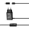 Bruphny Alimentatore per Raspberry Pi 3/4, 5.1V 3A USB-C con Interruttore on/off per Raspberry Pi 3 4 Modello B,per Raspberry Pi 4