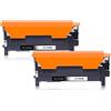 Jhaan CLT-P406C P406C 406S Toner compatibile per Samsung C460W Nero CLX 3305 C410W CLP-365 C460FW CLX-3300 CLP-360 (2 X Nero)