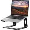 SOUNDANCE, Supporto sollevatore per notebook, in alluminio, ergonomico, da scrivania, compatibile con notebook da 10 a 15,6 pollici, nero