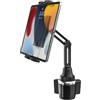woleyi Supporto Tablet Auto Portabicchieri, Porta Tablet & Telefono Tazza Camion con Braccio Regolabile, per iPad PRO 12.9 10.5 9.7 Air Mini 5 4 3 2, Samsung Tab, iPhone 12 PRO Max e 4-13 Pollice
