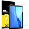 NEW'C 2 Pezzi, Pellicola Prottetiva per Huawei MediaPad T5 10,1 Pollici, Vetro Temperato, Senza Bolle, Durezza 9H, 0,33mm Ultra Trasparente, Ultra Resistente
