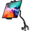 woleyi Supporto Tablet Bici Spinning, Porta Tablet Bicicletta Cyclette Tapis Roulant a Collo Oca, per iPad Pro 12.9, 10.5, 9.7, iPad Air, iPad Mini, Samsung Tab, iPhone 4-13 Smartphone Tablets
