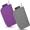 Eco-Fused 2 custodie per schede di memoria - Adatto per fino a 22 x SD, SDHC, Micro SD, Mini SD e 4 x CF - Supporto con 22 slot (8 pagine) - per riporre e viaggiare - Microfibra