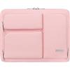 Lacdo 360° Protettiva Borsa Custodia per 13 New MacBook Air M5 A3449 2026, M4 A3240 2025/M3 A3113/M2 A2681/M1 A2337, 13 New MacBook Neo A18 Pro A3404 2026, 13 iPad Pro M5/iPad Air M4, Rosa