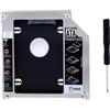 RGBS hard drive Tray Caddy 2nd HDD SSD kit compatibile con 2,5 9.5 mm SATA HDD SSD 2 nd HDD adattatore per Apple MacBook Pro Unibody 13 15 17 SuperDrive DVD gratuito