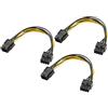 baolongking Bolongking - Cavo adattatore PCIe Express da 6 pin a 8 pin, 10 cm, confezione da 3