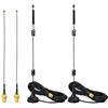 Bingfu Antenna WiFi 2,4GHz 5GHz Bibanda 9dBi MIMO Maschio RP-SMA Base Magnetica, Presa Micro Coassiale 0.3mm Cavo 15cm per Intel Fenvi HP Scheda di Rete PCI Express PCIE Mini Wireless Adattatore WiFi