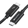 Cable Matters [Certificato Intel] 20G Cavo Thunderbolt 3 USB C (Cavo USB C Thunderbolt 3) Colore Nero 2m, 80@30Hz/4K@120Hz, Supportando Ricarica 100W