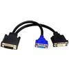 zdyCGTime Cavo splitter DVI-I a DVI-D e VGA, compatibile con Dell OptiPlex GX620 SC280