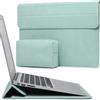 HYZUO 13 Pollici Custodie per PC Portatile Borsa con Funzione Stand per 2026-2018 MacBook Air 13 M5 M4 M3 M2 M1, 2026 13 MacBook Neo, 2026-2016 MacBook Pro 13 M2 M1, 13 iPad Pro/Air, Verde Menta