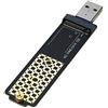 RIITOP Adattatore da M.2 a USB, lettore di schede RIITOP M2 SSD a USB 3.0, compatibile con SSD NVMe (PCI-e) e B+M Key (SATA)